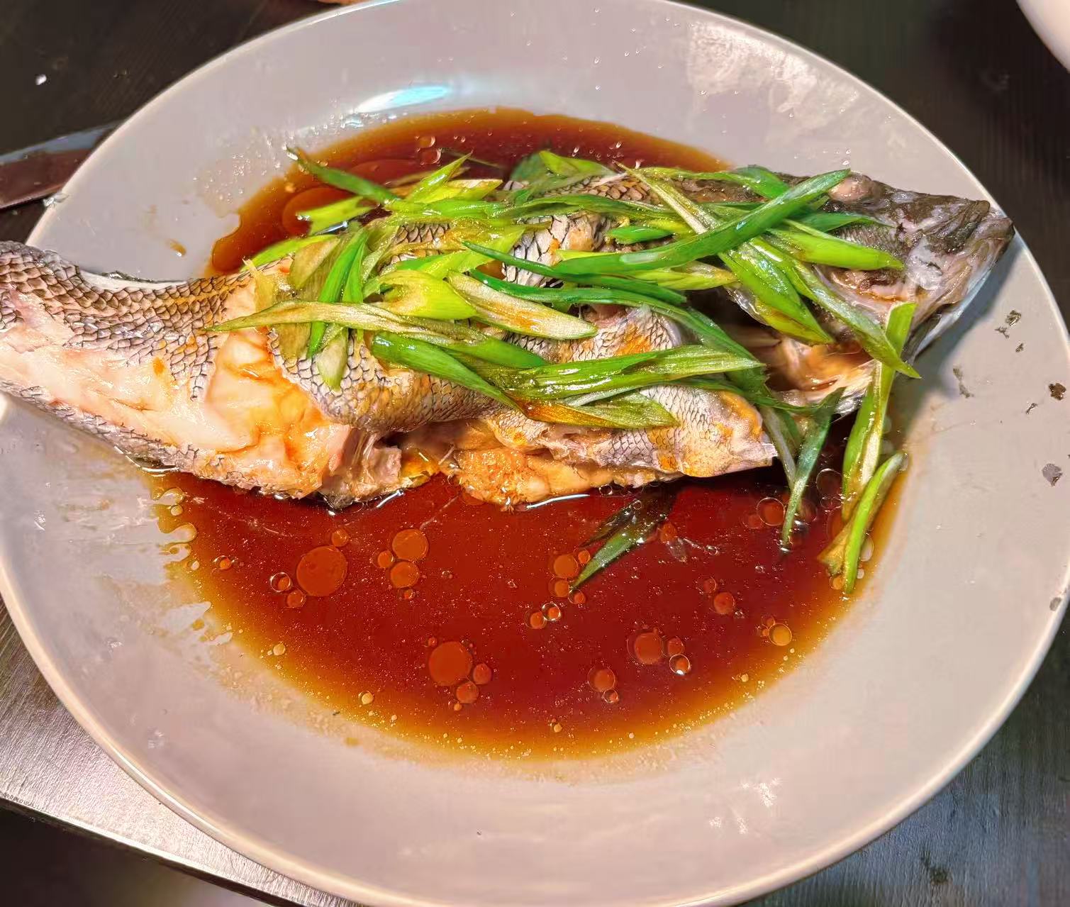 Steamed Sea Bass